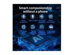 Compañero sin teléfono: reconocimiento y control por voz, Wi-Fi y Bluetooth, reloj y alarma