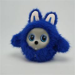 Funda azul con cara gris